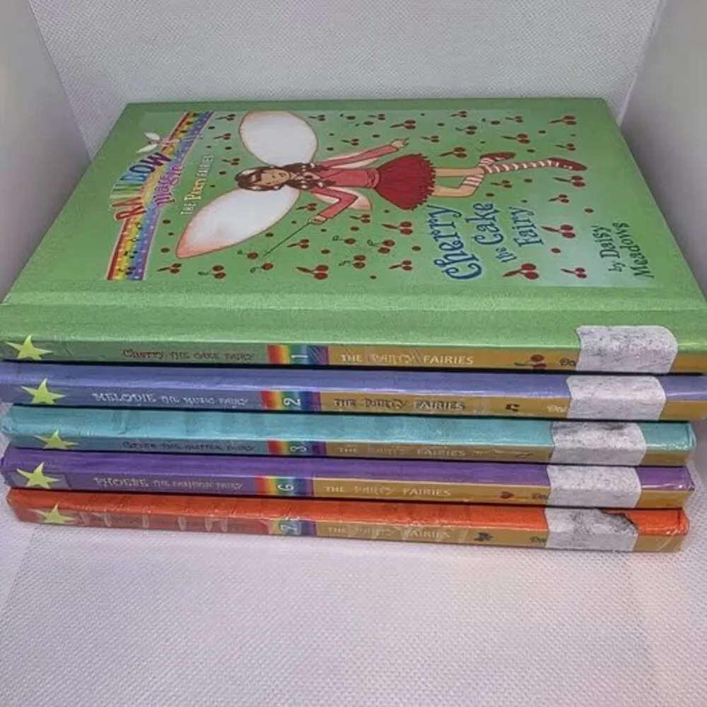 Rainbow Magic The Party Fairies By Daisy Meadows Books 1-2-3-6-7 Ex-Library